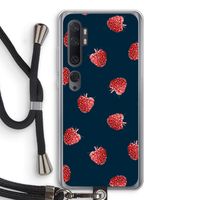 Framboosjes: Xiaomi Mi Note 10 Pro Transparant Hoesje met koord