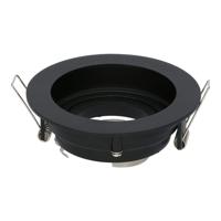 Laredo LED Inbouwspot - Kantelbaar armatuur - Diameter 100mm - GU10 Fitting incl. lamphouder - Rond - IP20 - Zwart