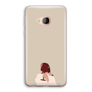I drink wine: HTC U Play Transparant Hoesje