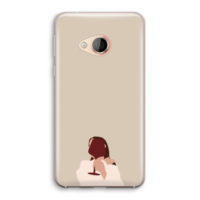 I drink wine: HTC U Play Transparant Hoesje