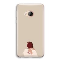 I drink wine: HTC U Play Transparant Hoesje