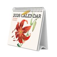 Vintage Bloemen Desk Kalender 2026