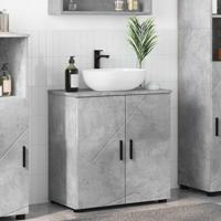 Badkamer Kast met plank Betongrijs 61 x 35 x 64 cm Bewerkt hout