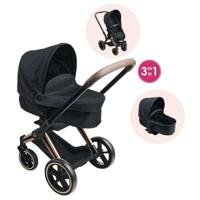 Babypop accessoires - COROLLE - Cybex 3 in 1 kinderwagen Zwart - voor babypoppen van 36 en 42 cm - vanaf 3 jaar Babypop accessoires - COROLLE - Cybex 3 in 1 kinderwagen Zwart - voor babypoppen van 36 en 42 cm - vanaf 3 jaar