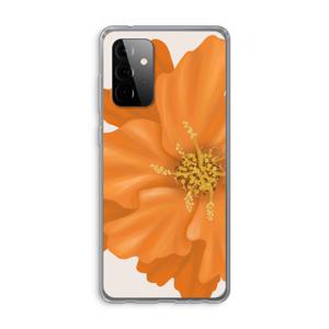 Orange Ellila flower: Samsung Galaxy A72 Transparant Hoesje