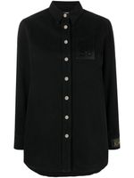 Raf Simons chemise droite en jean - Noir