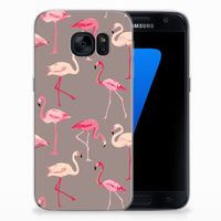 Samsung Galaxy S7 TPU Hoesje Flamingo - thumbnail