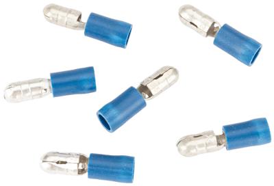 SPAHN ronde stekker round plug insulated blue 100pcs.