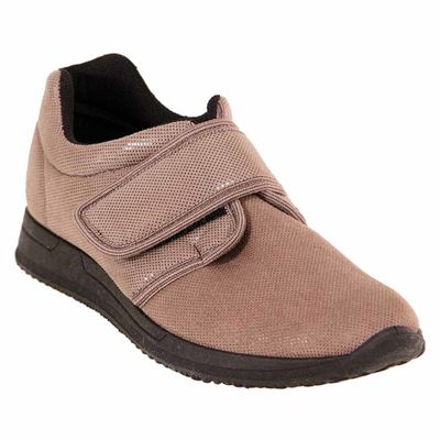 Comfortschoen Diana | MSF | Dames | Maat 37 | Kleur taupe | Met klittenband | MS8102B-37