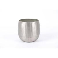 Rasteli Bloempot Aluminium Zilver D 19.5 cm 19 cm - thumbnail