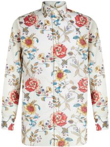 ETRO chemise en coton à fleurs - Blanc