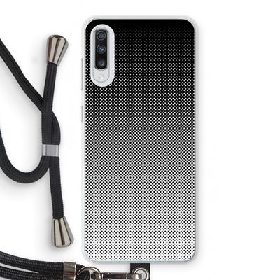 Musketon Halftone: Samsung Galaxy A70 Transparant Hoesje met koord