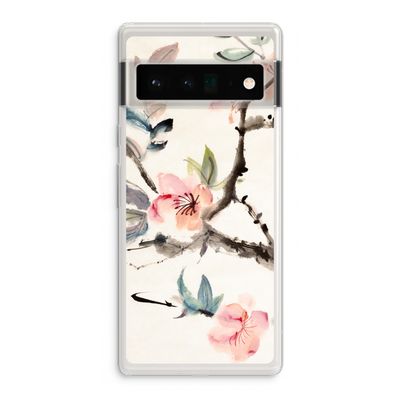 Japanse bloemen: Google Pixel 6 Pro Transparant Hoesje