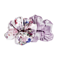 Kitsch x Bridgerton Satin Pillow Scrunchies Floral - thumbnail