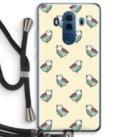 Vogeltjes: Huawei Mate 10 Pro Transparant Hoesje met koord