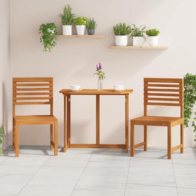 Tuinstoel 2 pcs Bruin 50 x 50 x 91cm Massief acaciahout