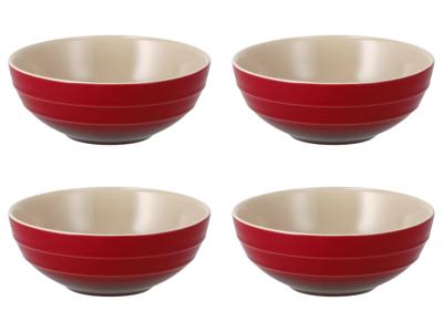 SILVERCREST Schaal of schaaltjes (Snackschaal set van 4 rood)
