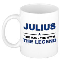 Naam cadeau mok/ beker Julius The man, The myth the legend 300 ml - Naam mokken - thumbnail