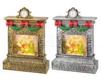 Kersttafereel in Open Haard met LED en Beweging Assorti 1st