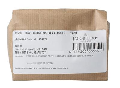 Jacob Hooy oma`s gehaktkruiden gemalen