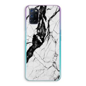 Witte marmer 2: Oppo A52 Transparant Hoesje