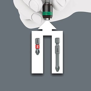 Wera Kraftform Kompakt 60 Torque Schroevendraaier met meerdere bits Offset screwdriver