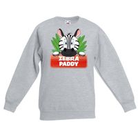 Sweater grijs voor kinderen met Paddy de zebra 14-15 jaar (170/176)  -
