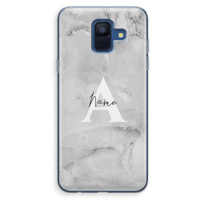 Ivory Marble: Samsung Galaxy A6 (2018) Transparant Hoesje