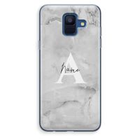 Ivory Marble: Samsung Galaxy A6 (2018) Transparant Hoesje