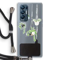 Hang In There: Oppo Find X3 Neo Transparant Hoesje met koord
