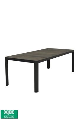 Qopps Queens tuintafel, 220x100 antraciet