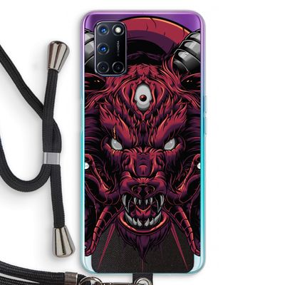 Hell Hound and Serpents: Oppo A72 Transparant Hoesje met koord