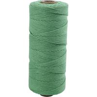 Creativ Company Macramé koord, l: 315 m, dikte 1 mm, dunne kwaliteit 12/12, lichtgroen, 220 gr/ 1 bol