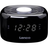 Lenco CR-12BK - FM-Radiowecker mit Nachtlicht - Schwarz Wekkerradio