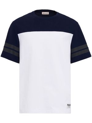 Alexander McQueen t-shirt Airtex en mesh - Blanc