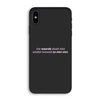 uw waarde daalt niet: iPhone X Biologisch afbreekbaar hoesje