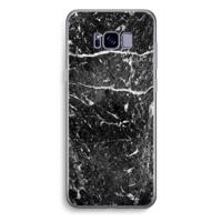 Zwart marmer: Samsung Galaxy S8 Plus Transparant Hoesje