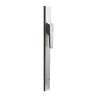 Intersteel | Raamespagnolet niet afsluitbaar | Links 1800mm | Aluminium