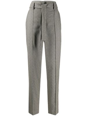 ISABEL MARANT pantalon à taille haute Emilia - Gris