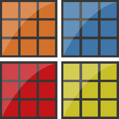 Onderzetters Rubik's kubus