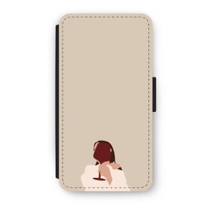 I drink wine: iPhone X Flip Hoesje