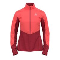 Odlo Run Easy Warm Hybrid hardloopjack roze dames L