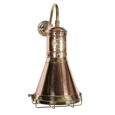 Limehouse Antieke industrie muurlampFreigther antiek koper (ANT) - 451
