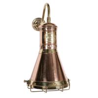 Limehouse Antieke industrie muurlampFreigther antiek koper (ANT) - 451