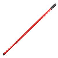 Universele telescoopsteel - metaal - rood - 80-130 cm - schroefdraad - voor bezem/trekker/mop - thumbnail