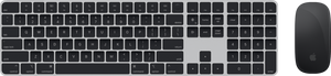 Apple Magic Keyboard met numeriek toetsenblok en Touch ID Qwerty + Mouse (2021) Zwart