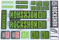 ROCKSHOX Decal set green