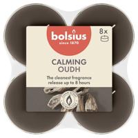 Bolsius maxilicht true scents oud wood 8 stuks