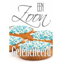 Wenskaarten Geboorte zoon pak a 10 stuks