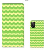 Samsung Galaxy A41 | Hoesje met Magneet | Waves Green